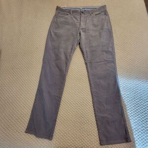 Peter Millar Mens Pants Gray Mtn Corduroy Size 38x33 Crown Sport Pant Golf NEW